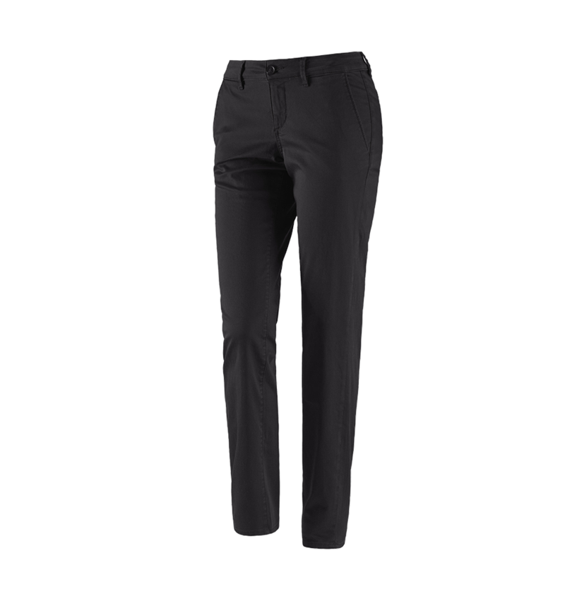 Thèmes: e.s. Pantalon de travail à 5 poches Chino,femmes + noir 2