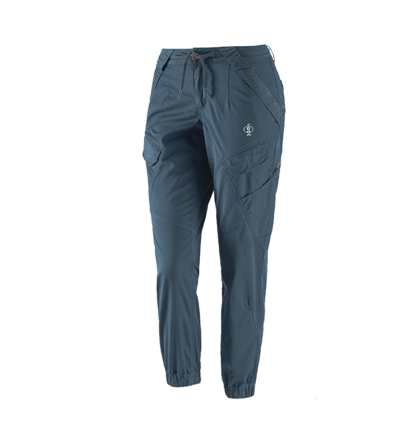Pantalons de travail: Pantalon Cargo e.s. ventura vintage, femmes + bleu fer 2