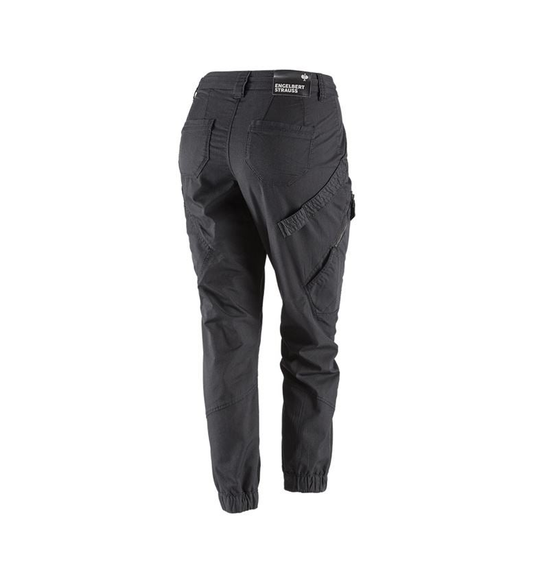 Pantalons de travail: Pantalon Cargo e.s. ventura vintage, femmes + noir 3