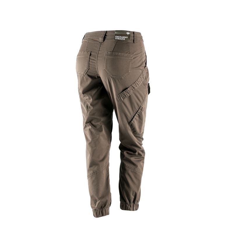 Pantalons de travail: Pantalon Cargo e.s. ventura vintage, femmes + brun ombre 3