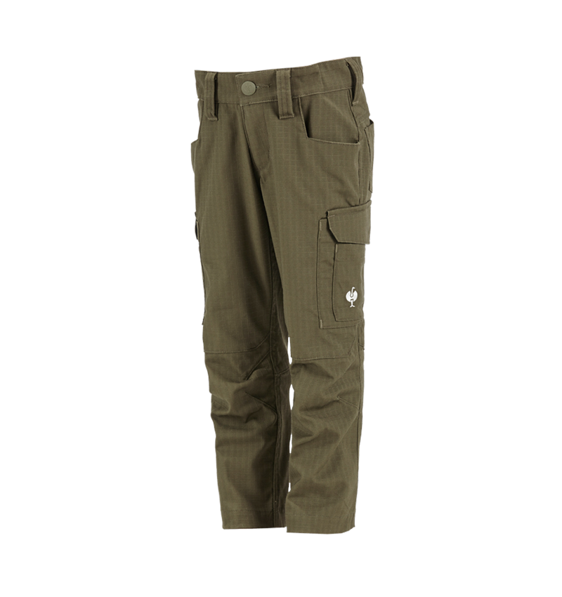 Pantalons: Pantalon à taille élast. e.s.concrete solid, enfa. + vert boue 2
