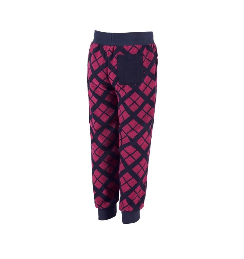 Accessoires: e.s. Pyjama Pantalon, enfants + rose foncé à carreaux 3