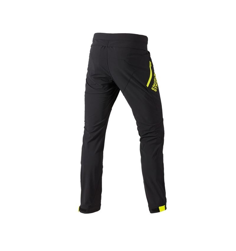 Pantalons de travail: Pantalon de fonction e.s.trail + noir/jaune acide 4