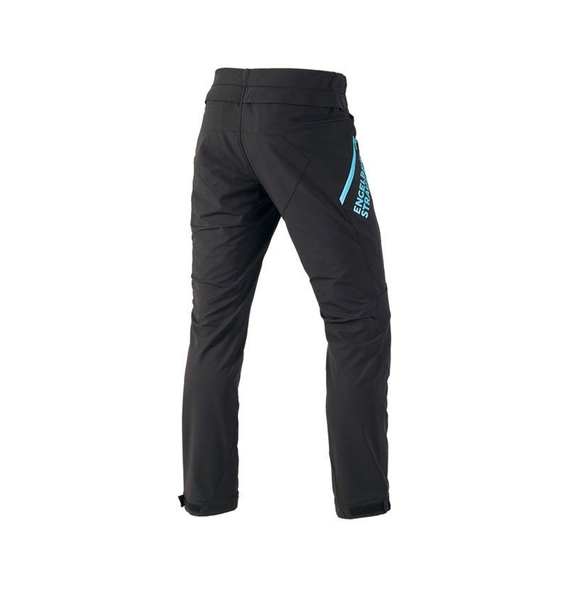 Pantalons de travail: Pantalon de fonction e.s.trail + noir/lapis turquoise 3