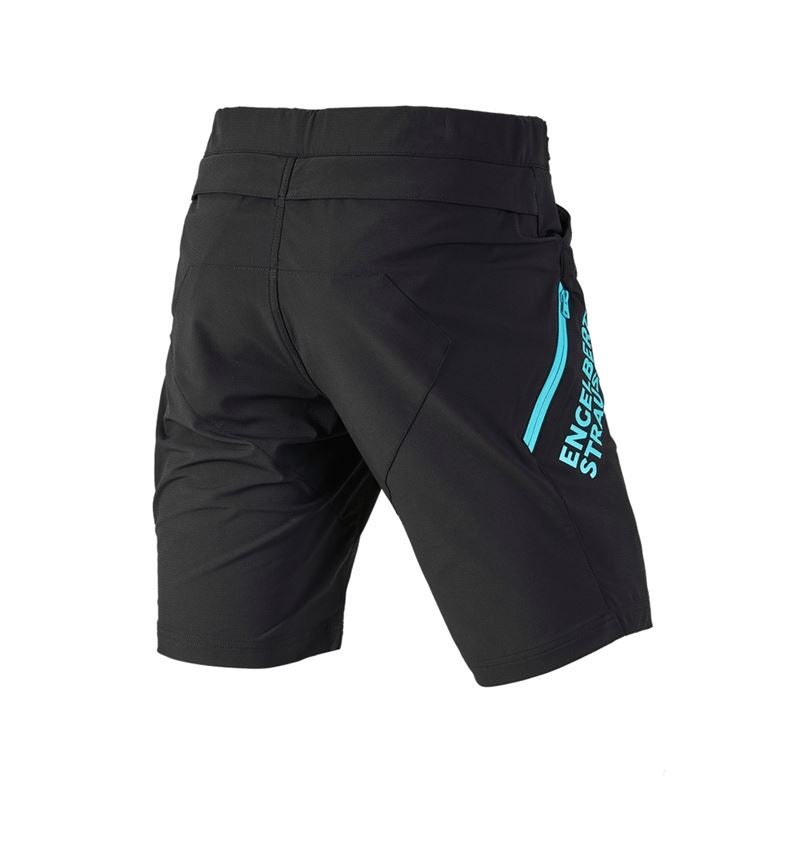 Pantalons de travail: Fonctionnelle short e.s.trail + noir/lapis turquoise 3