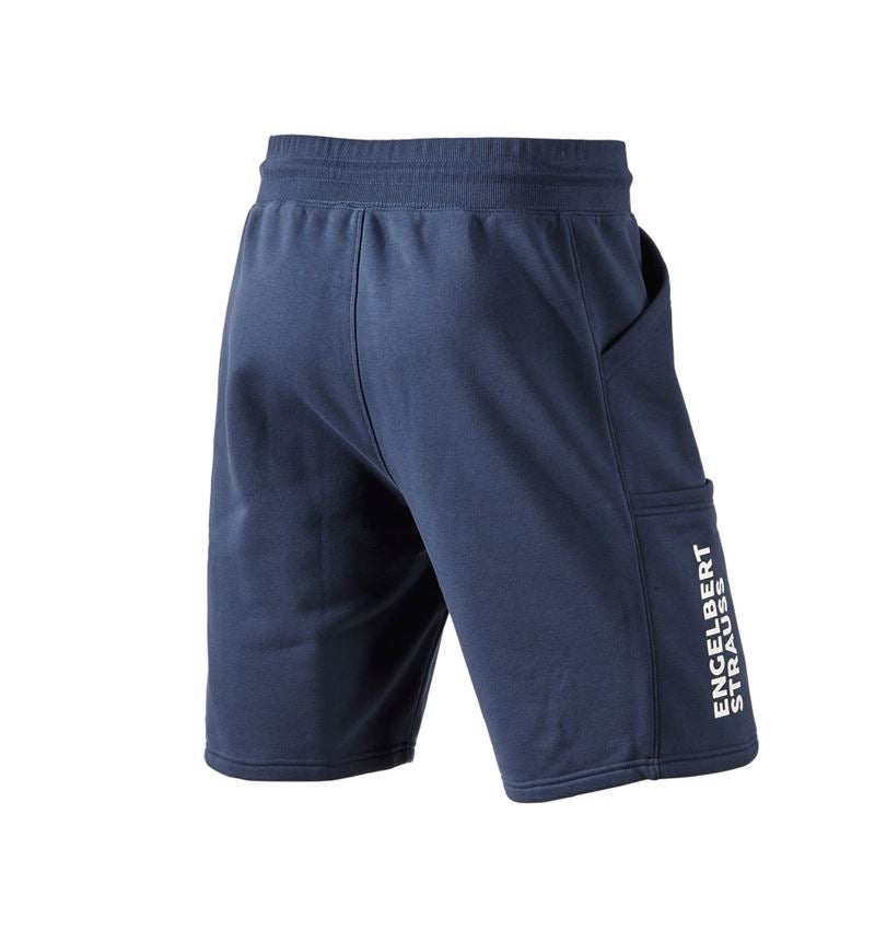 Pantalons de travail: Sweat short e.s.trail + bleu profond/blanc 4