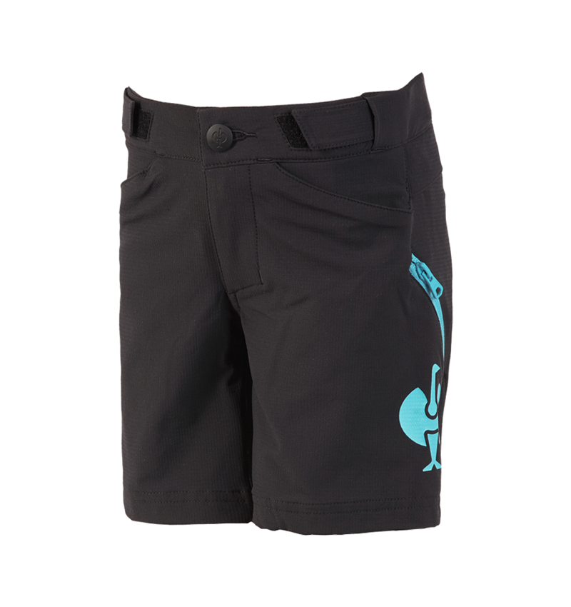 Shorts: Fonctionnelle short e.s.trail, enfants + noir/lapis turquoise 2
