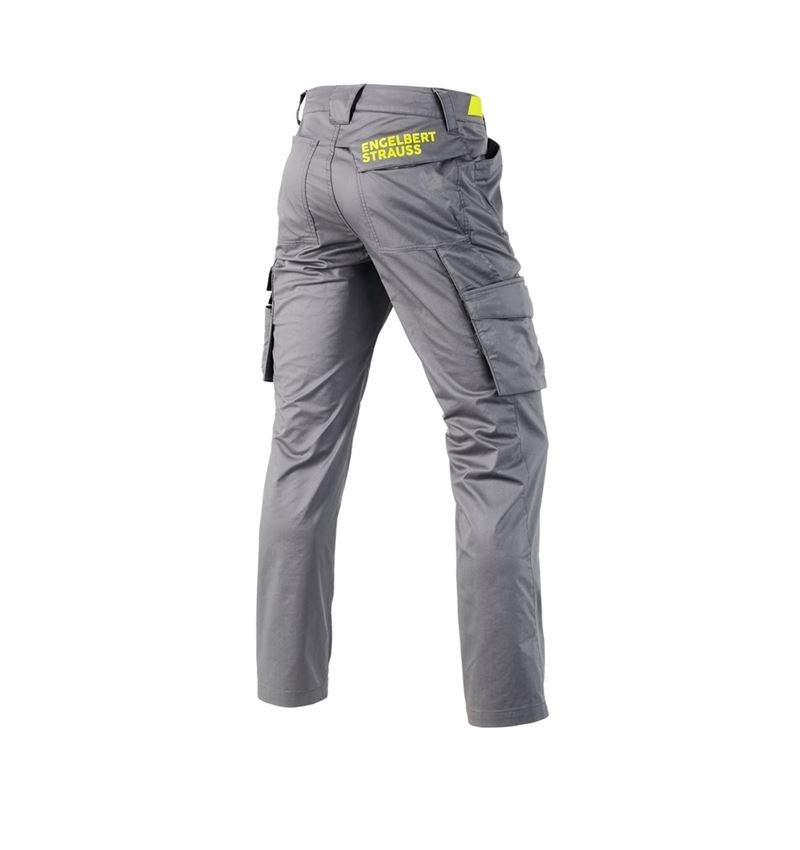 Pantalons de travail: Pantalon Cargo e.s.trail + gris basalte/jaune acide 3