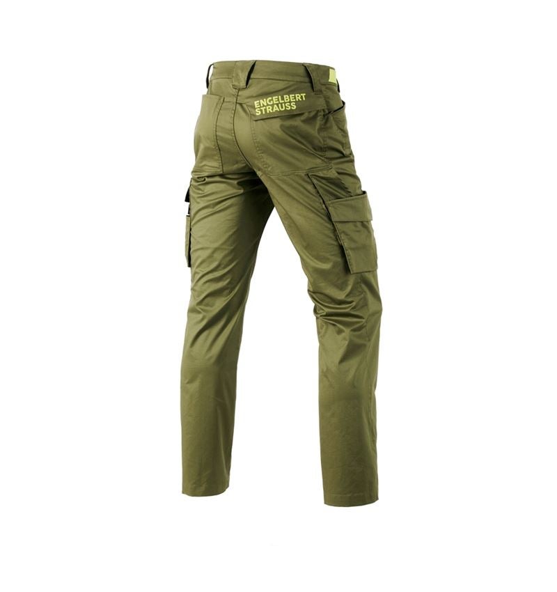 Pantalons de travail: Pantalon Cargo e.s.trail + vert genévrier/vert citron 3