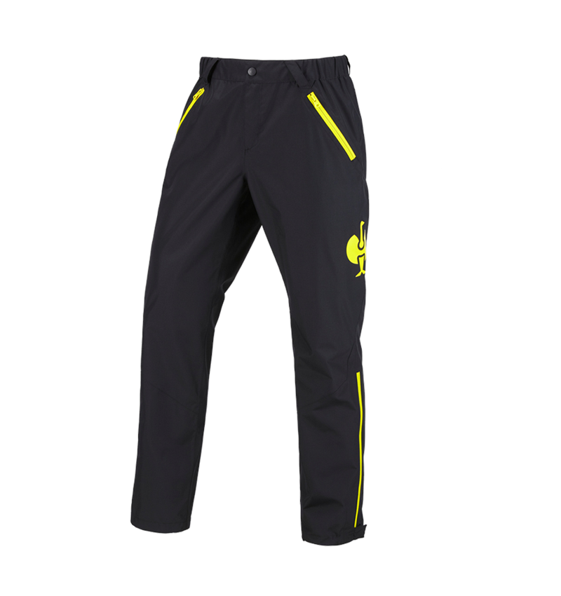 Pantalons de travail: Pantalon pour tous les temps e.s.trail + noir/jaune acide 2