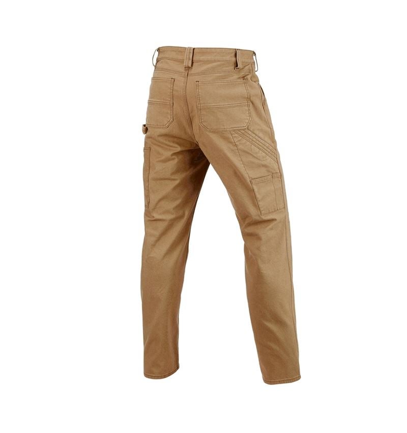 Thèmes: Pantalon à taille élastique e.s.iconic + brun amande 9