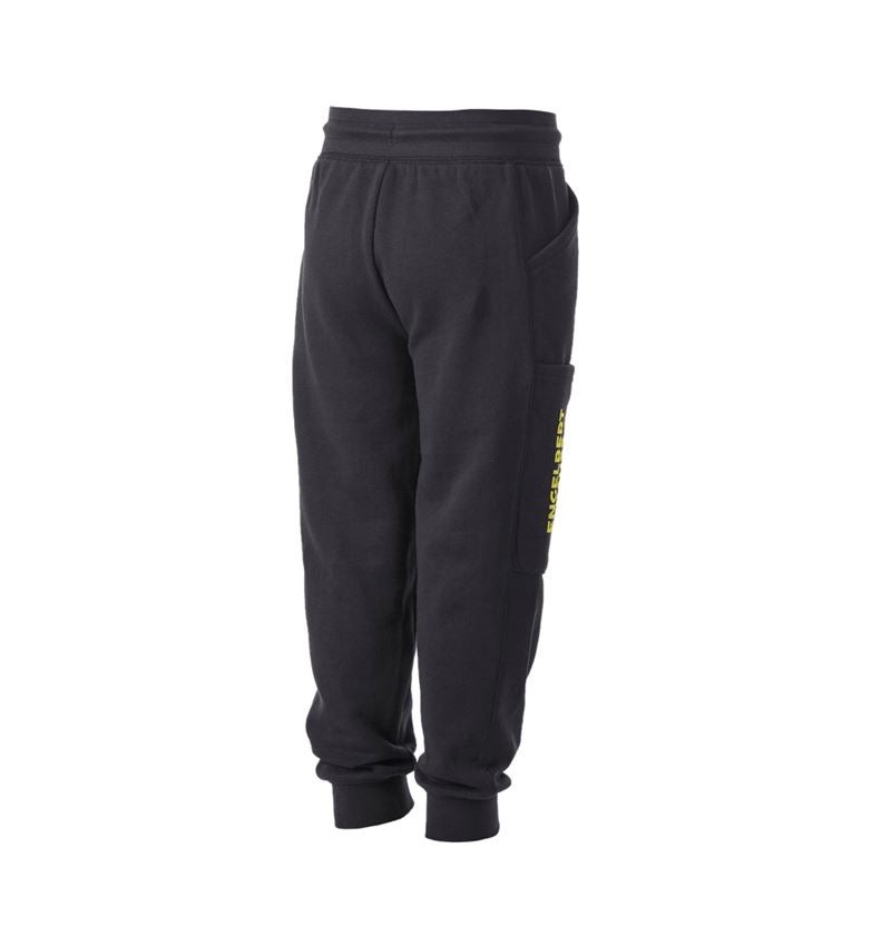 Pantalons: Sweat pants light e.s.trail, enfants + noir/jaune acide 5
