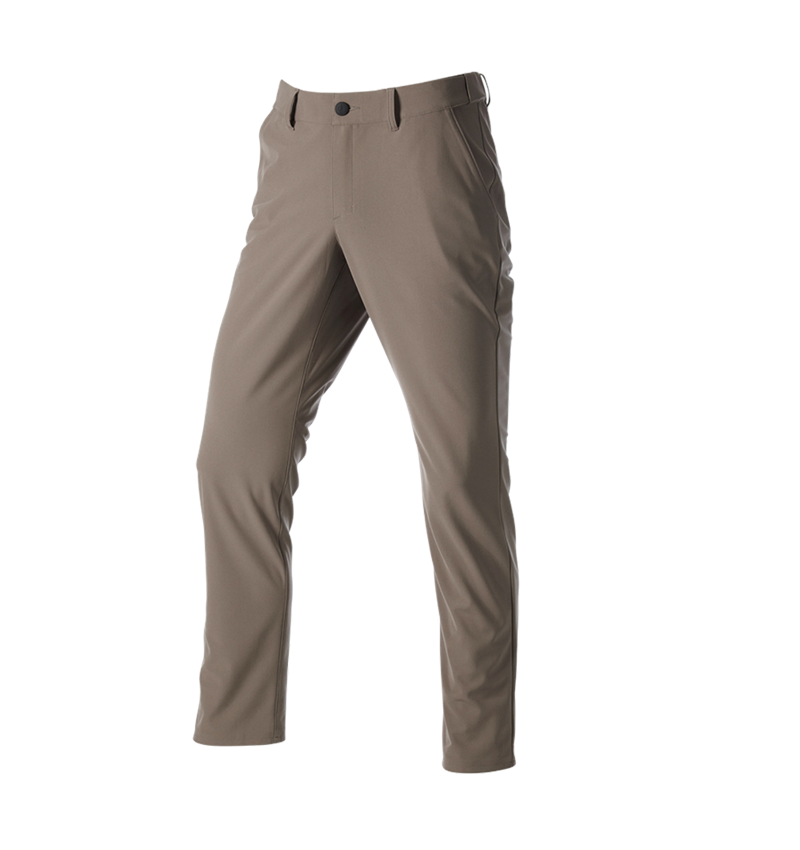Pantalons de travail: Pantalon de travail Chino e.s.work&travel + brun ombre 5