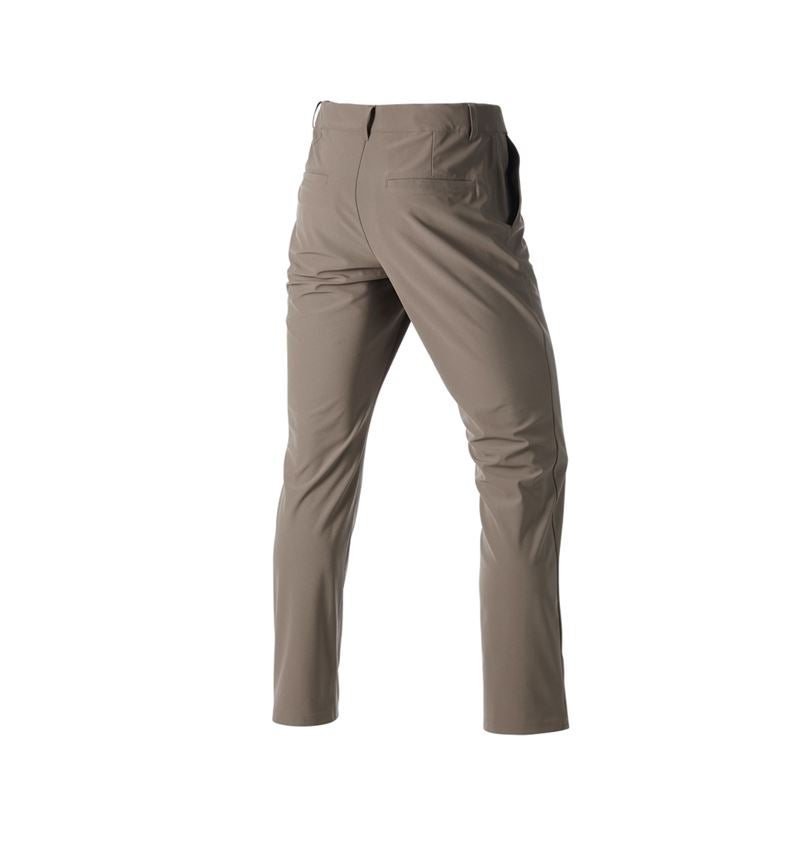 Vêtements: Pantalon de travail Chino e.s.work&travel + brun ombre 6