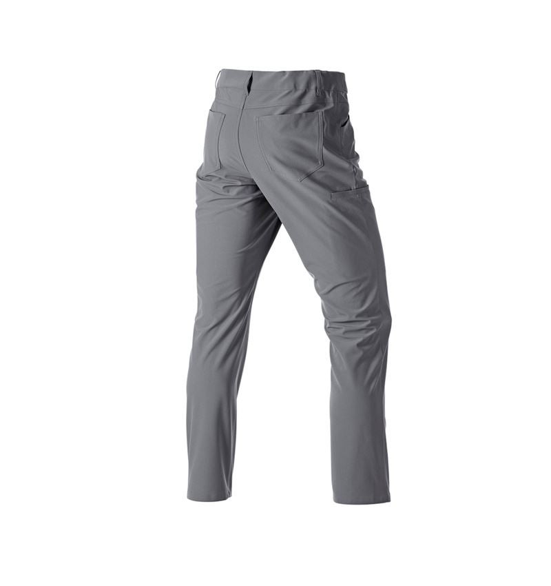 Pantalons de travail: Pantalon de trav. à 5 poches Chino e.s.work&travel + gris basalte 4