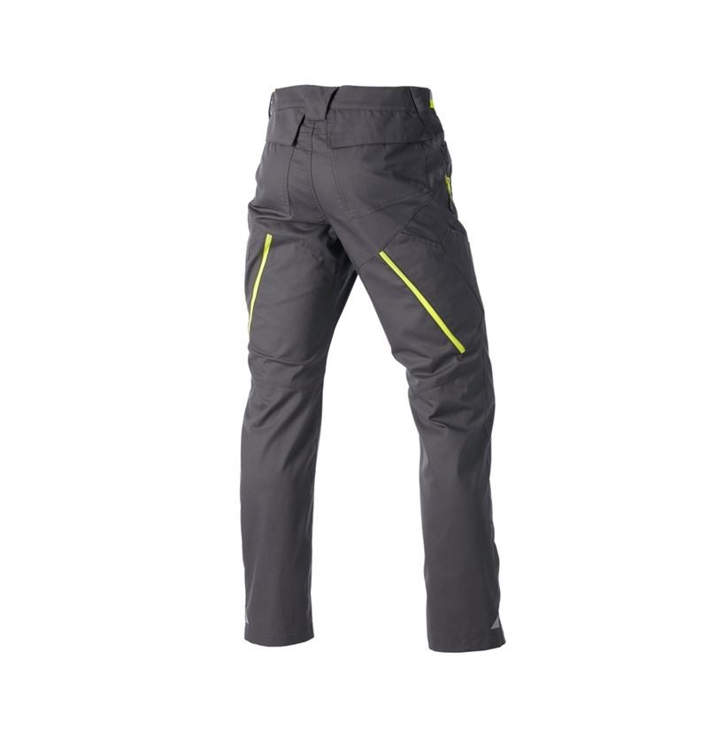 Pantalons de travail: Pantalon à poches multiples e.s.ambition + anthracite/jaune fluo 9