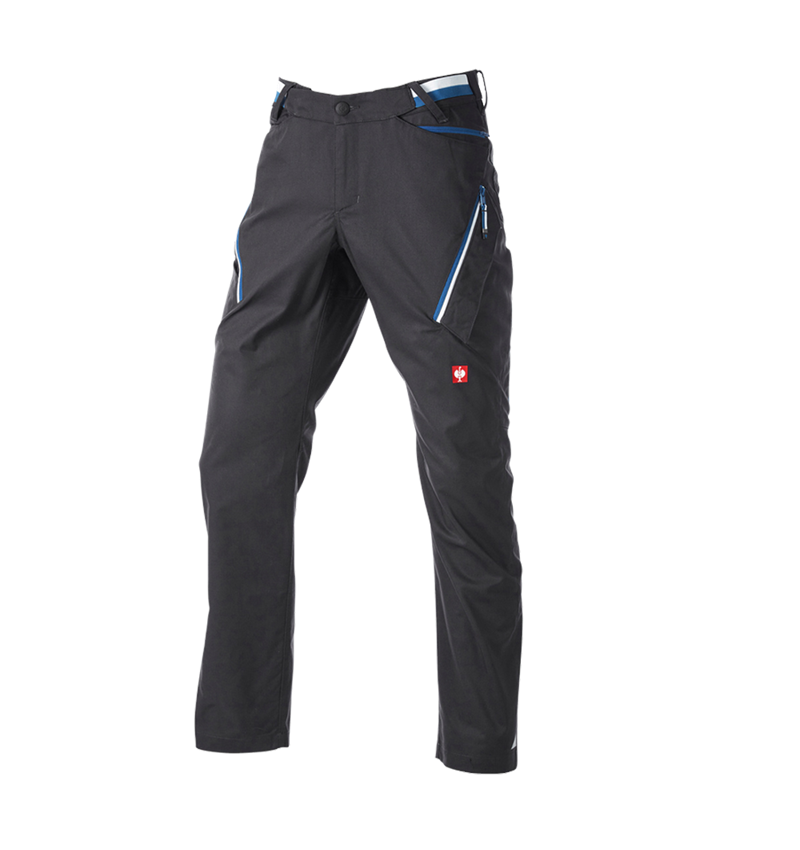 Pantalons de travail: Pantalon à poches multiples e.s.ambition + graphite/bleu gentiane 6