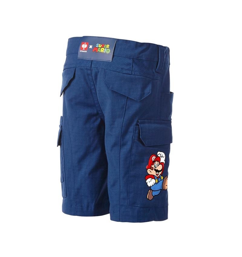 Shorts: Super Mario Short cargo, enfants + bleu alcalin 1