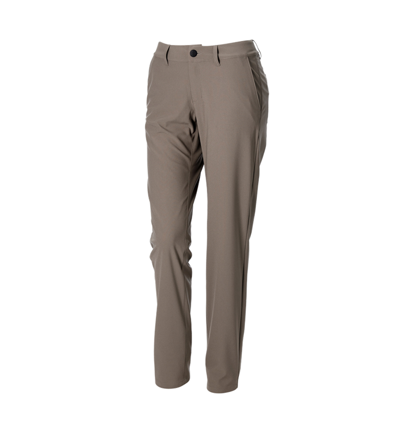 Bekleidung: Berufshose Chino e.s.work&travel, Damen + umbrabraun 3