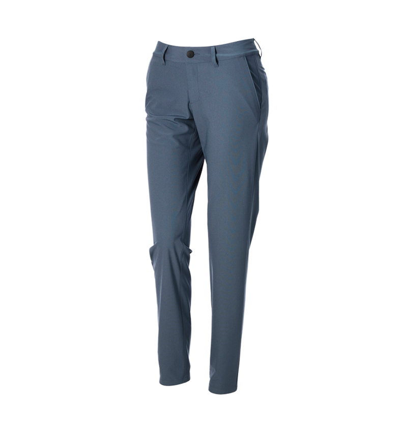 Thèmes: Pantalon de travail Chino e.s.work&travel, femmes + bleu fer 5