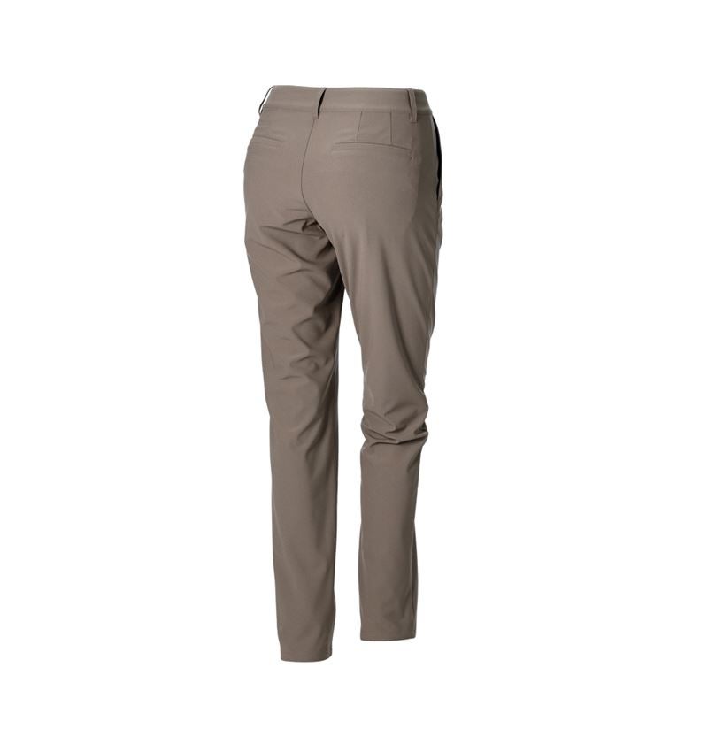 Bekleidung: Berufshose Chino e.s.work&travel, Damen + umbrabraun 4