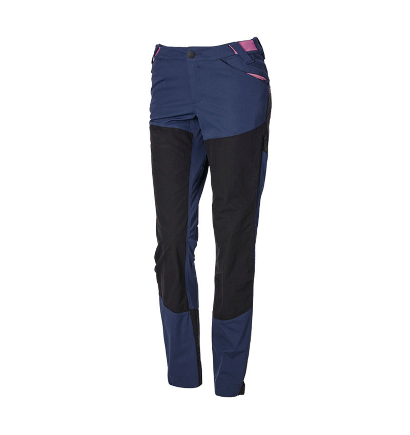 Pantalons de travail: Pantalon de fonction hybride e.s.trail, femmes + bleu profond/rose tara 5