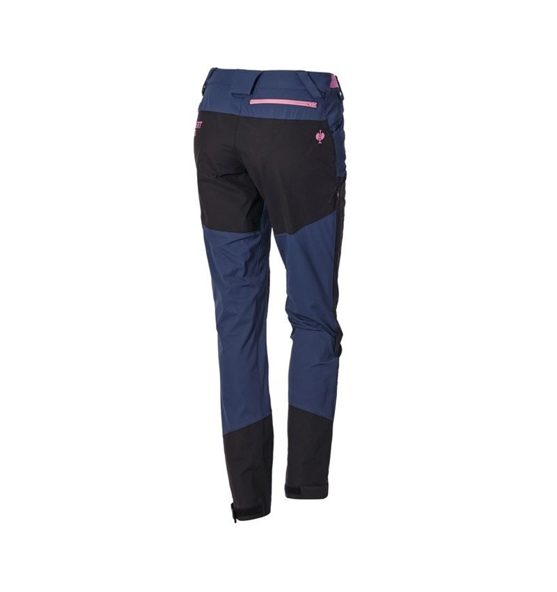 Pantalons de travail: Pantalon de fonction hybride e.s.trail, femmes + bleu profond/rose tara 6