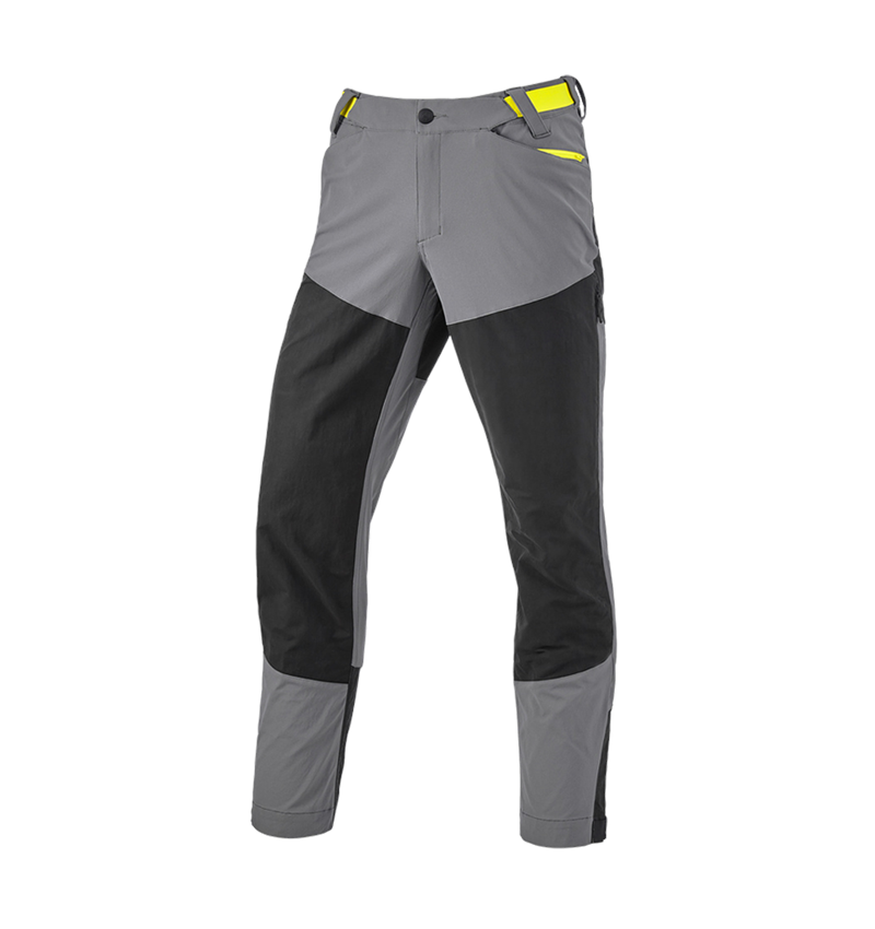 Pantalons de travail: Pantalon de fonction hybride e.s.trail + gris basalte/jaune acide 5