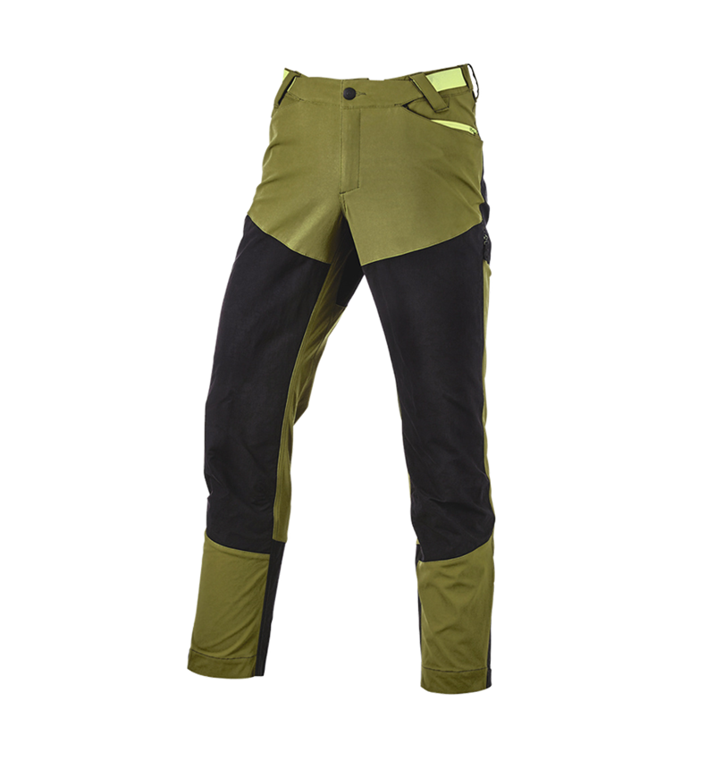 Pantalons de travail: Pantalon de fonction hybride e.s.trail + vert genévrier/vert citron 6