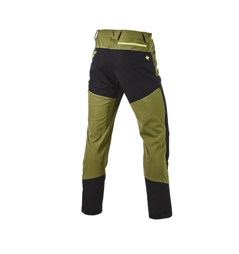 Pantalons de travail: Pantalon de fonction hybride e.s.trail + vert genévrier/vert citron 7