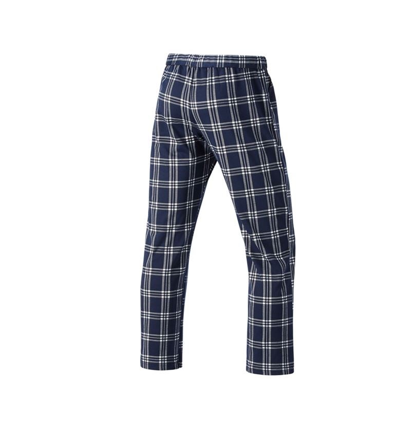 Nouveautés: e.s. Pantalon de pyjama à carreaux + bleu profond/blanc 5