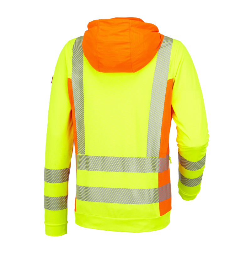 Vestes de travail: Veste à capuche foncti. de signal. e.s.motion 2020 + jaune fluo/orange fluo 3