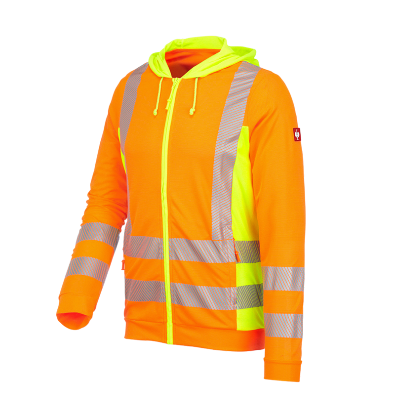 Jacken: Warnschutz Funktions Kapuzen-Jacke e.s.motion 2020 + warnorange/warngelb 2