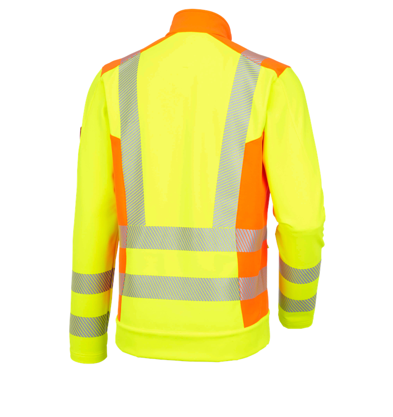 Vestes de travail: Veste softshell signal. softlight e.s.motion 2020 + jaune fluo/orange fluo 3