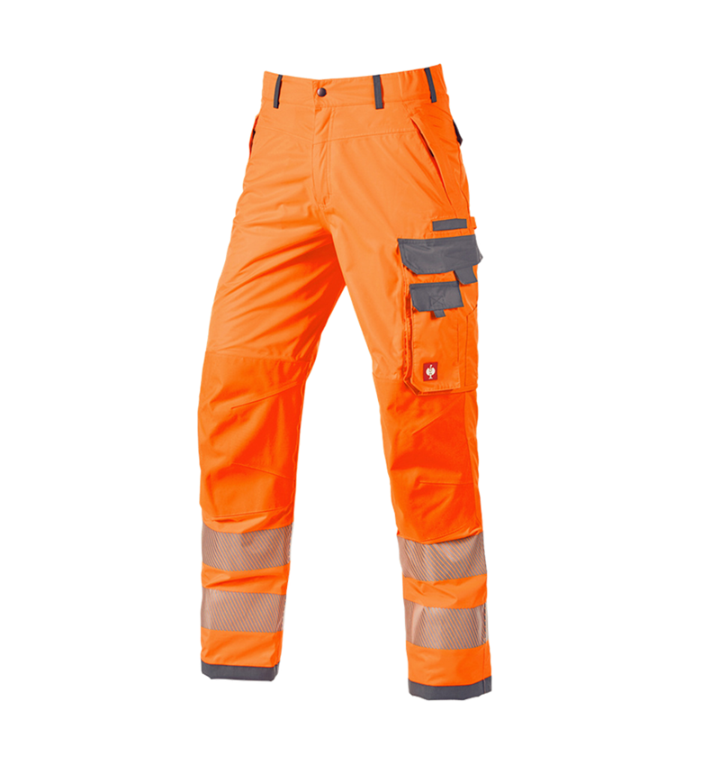 Hosen: Warnschutz-Funktionsbundhose e.s.prestige + warnorange/grau 1