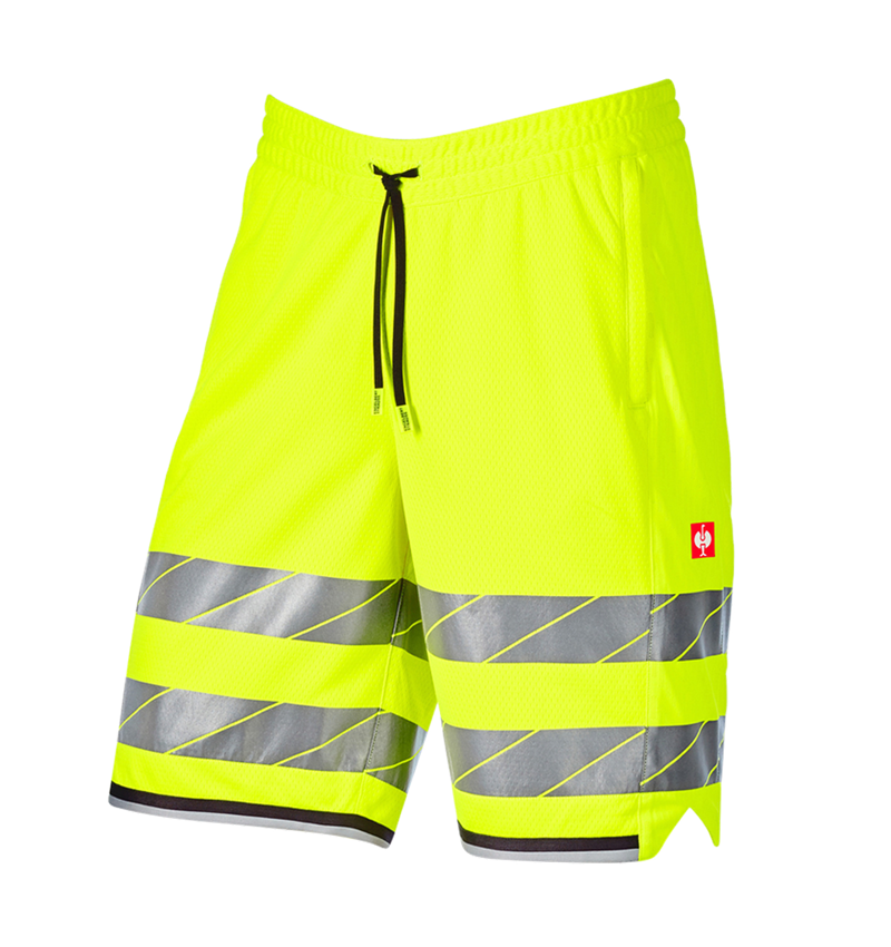 Pantalons de travail: Short fonctionnel haute visibilité e.s.ambition + jaune fluo/anthracite 8