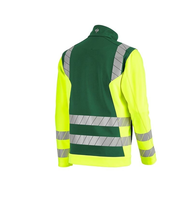 Vestes de travail: Veste softshell de signalisation e.s.motion 24/7 + vert/jaune fluo 7