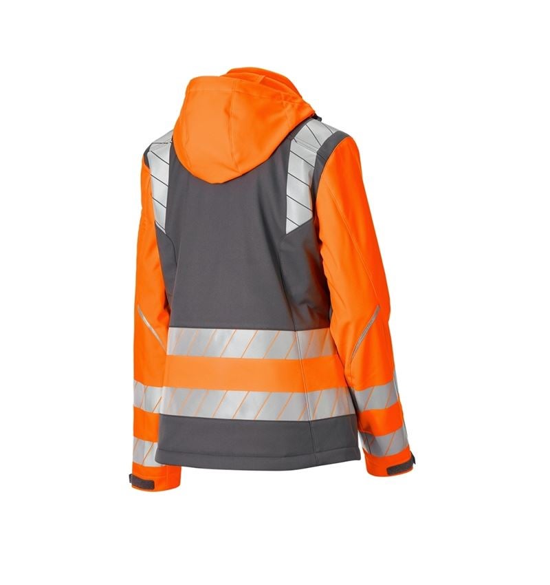 Vestes de travail: Veste soft.de signal.d'hiver e.s.motion 24/7,fem. + anthracite/orange fluo 6