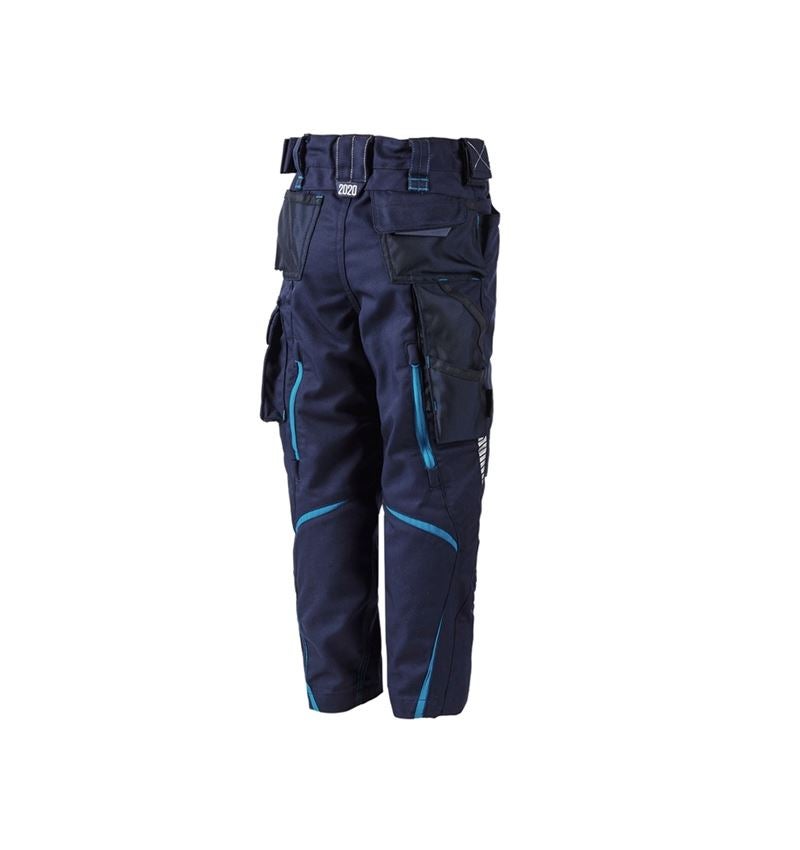 Pantalons: Pantalon à taille élastique e.s.motion2020,enfants + bleu foncé/atoll 3