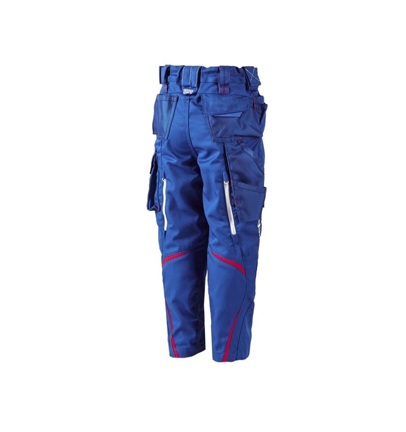 Pantalons: Pantalon à taille élastique e.s.motion2020,enfants + bleu royal/rouge vif 3