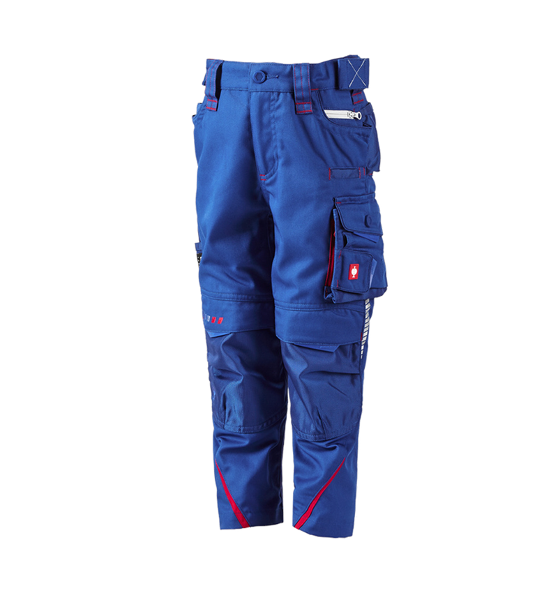 Pantalons: Pantalon à taille élastique e.s.motion2020,enfants + bleu royal/rouge vif 2