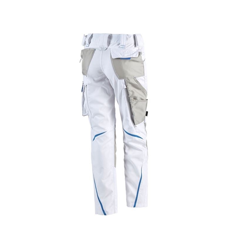 Pantalon taille él.d'hiver e.s.motion2020, hommes blanc/bleu gentiane