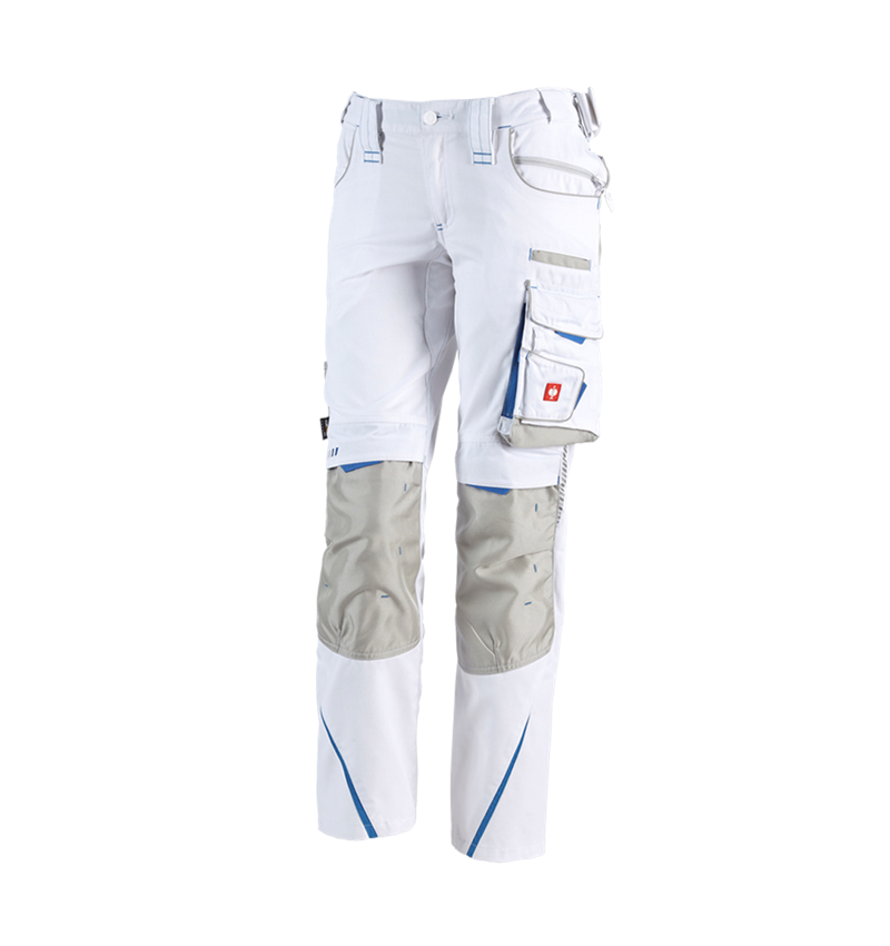 Installateurs / Plombier: Pantalon pour femmes e.s.motion 2020 + blanc/bleu gentiane 2