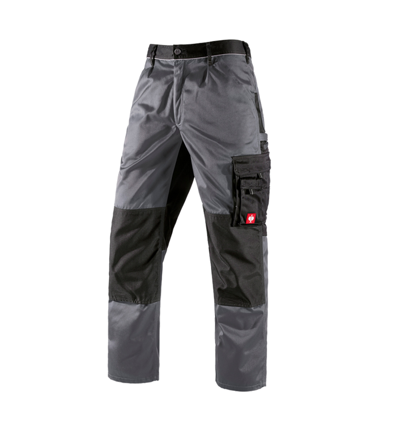 Pantalons de travail: Pantalon à taille élastique e.s.image + gris/noir 8