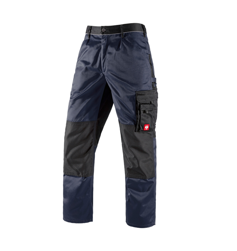 Menuisiers: Pantalon à taille élastique e.s.image + bleu foncé/noir 7