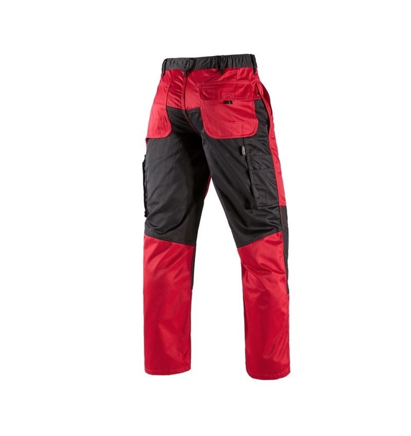 Menuisiers: Pantalon à taille élastique e.s.image + rouge/noir 9