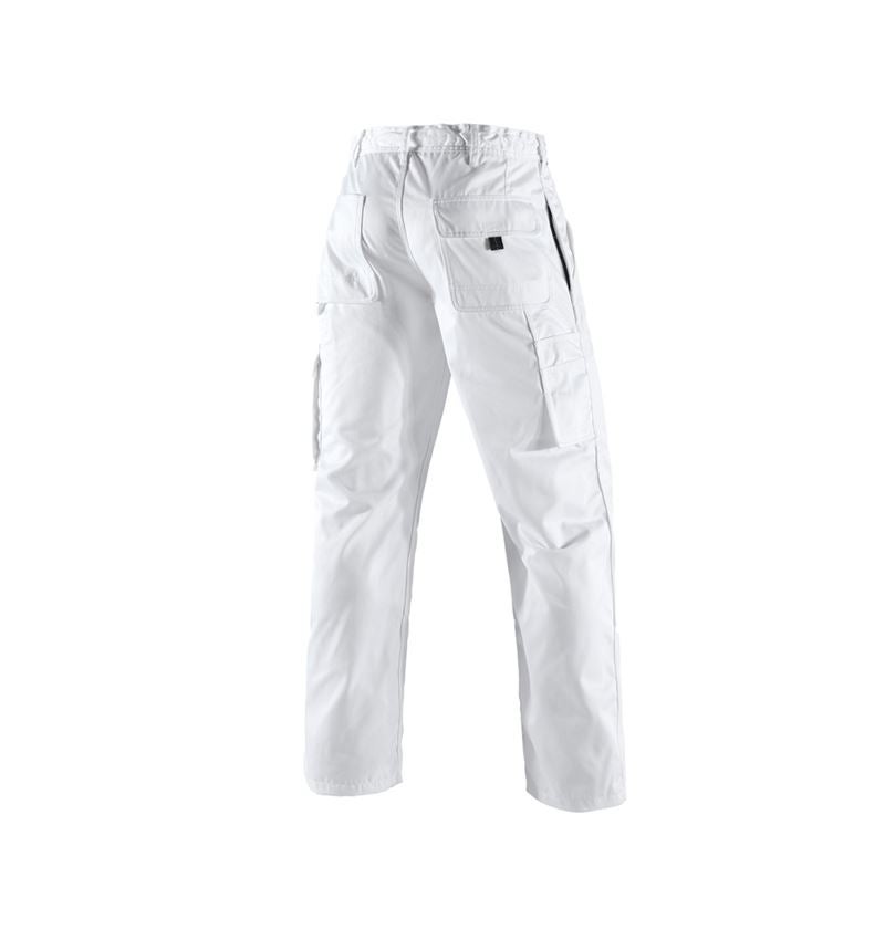 Pantalons de travail: Pantalon à taille élastique e.s.classic + blanc 3