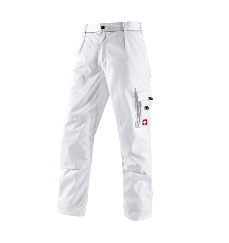 Pantalons de travail: Pantalon à taille élastique e.s.classic + blanc 2