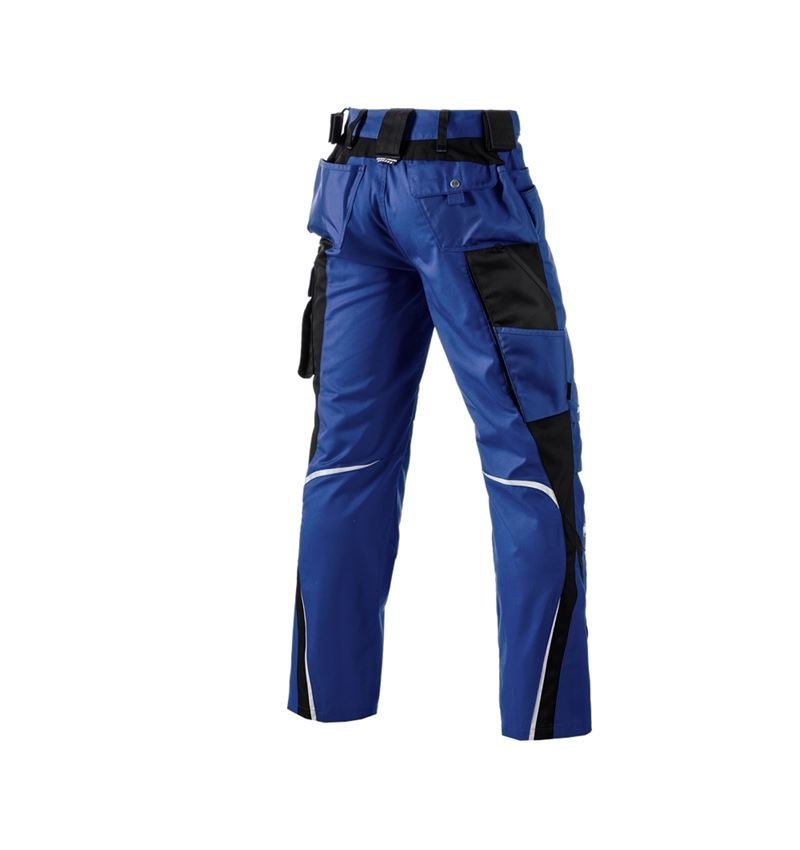Menuisiers: Pantalon à taille élastique e.s.motion + bleu royal/noir 3