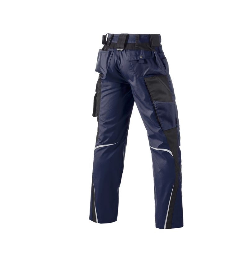 Horti-/ Sylvi-/ Agriculture: Pantalon à taille élastique e.s.motion + bleu foncé/noir 3